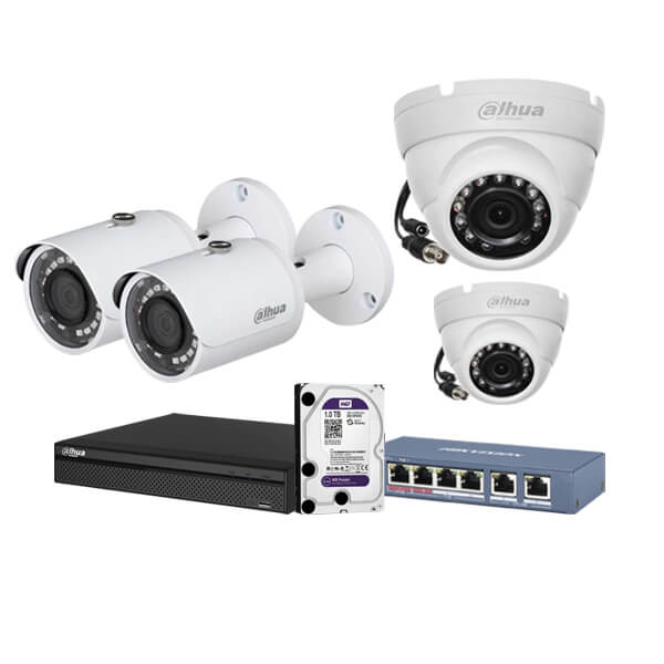 Bộ 4 Cam CVI DAHUA (2 Dome + 2 Thân)